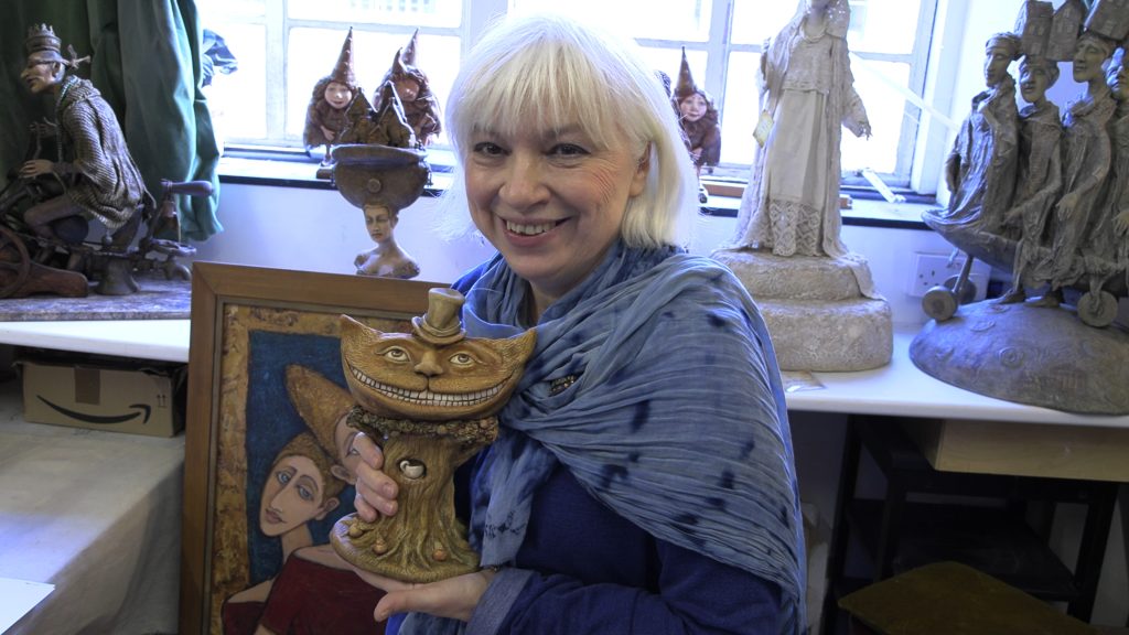 Tanya Goddard Cheshire Cat sculpture