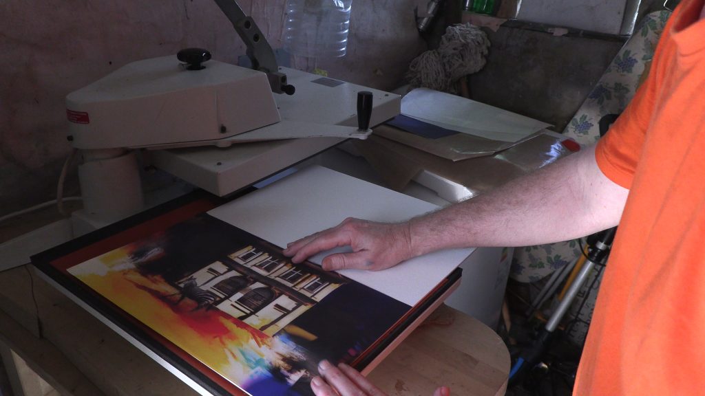 artshane - creating a heat pressed collage