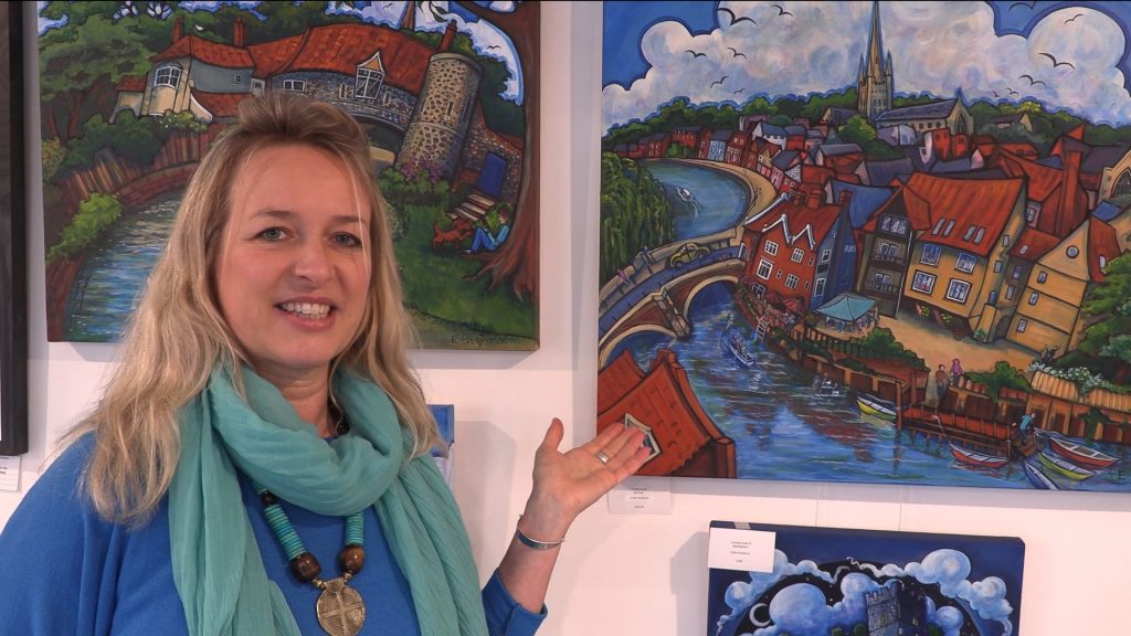 emily chapman and her painting of Norwich